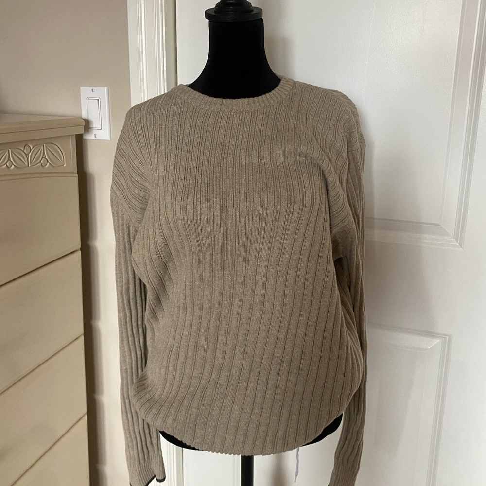Levi's Women's Ribbed Crew Neck Sweater - Beige
